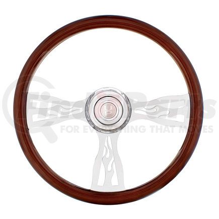 United Pacific 88133 18" Flame Steering Wheel w/ Hub - Freightliner 1989- July 2006