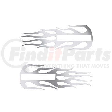 United Pacific 29118 Stainless Hood Emblem Accent Flame for All Kenworth Models