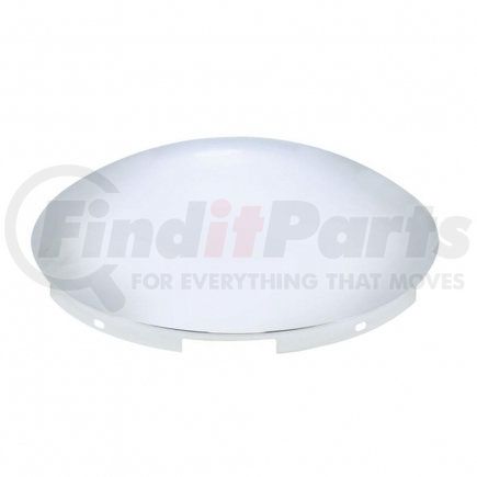 United Pacific 10094 5 Even Notched Chrome Dome Front Hub Cap - 7/16" Lip