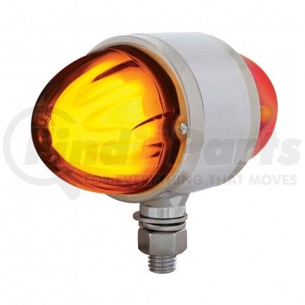 United Pacific 34428 9 LED Dual Function "GLO" Double Face Light - Amber & Red LED/Amber & Red Lens