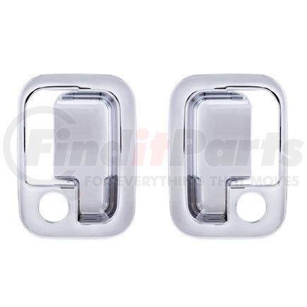 United Pacific 40962 Chrome Door Handle Trim Cover Set for 2005+ PB & Kenworth - Pair (Driver & Passenger)