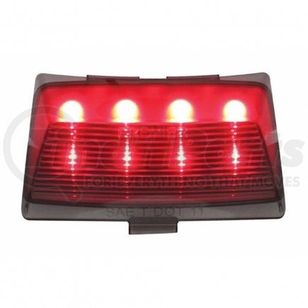 United Pacific 37094 8 LED Harley Fender Tip Light - Red LED/Smoke Lens