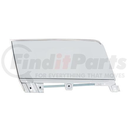 United Pacific 110620 Complete Clear Door Glass Assembly For 1967-68 Ford Mustang Coupe