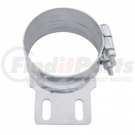 United Pacific 10319 5" Stainless Butt Joint Exhaust Clamp - Straight Bracket