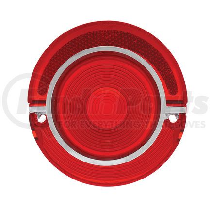 United Pacific C6401A Incandescent Tail Light Lens with Chrome Rim For 1964 Chevy Passenger Car