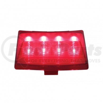 United Pacific 37204 8 LED Harley Fender Tip Light - Red LED/Red Lens