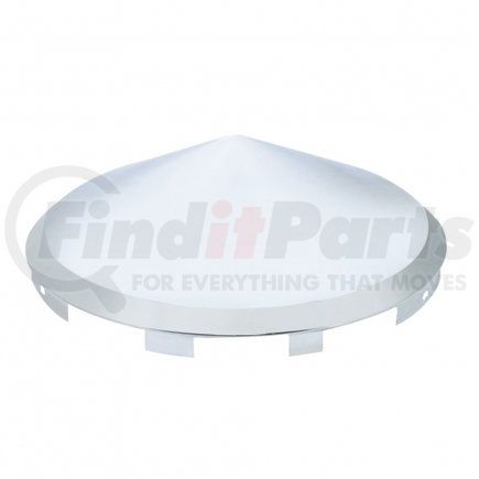 United Pacific 10099 Universal Chrome Pointed Front Hub Cap - 7/16" Lip