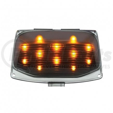 United Pacific 37122 12 LED Harley Front Fender Tip Light - Amber LED/Smoke Lens