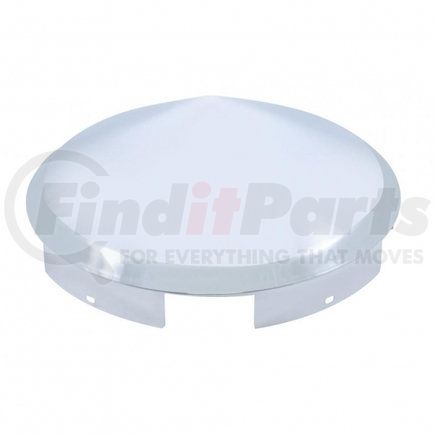 United Pacific 10150 5 Even Notched Chrome Pointed Front Hub Cap - 1" Lip