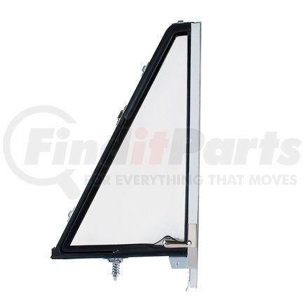 United Pacific 110274 Vent Window Assembly Black Frame without Tinted Glass For 1966-77 Ford Bronco