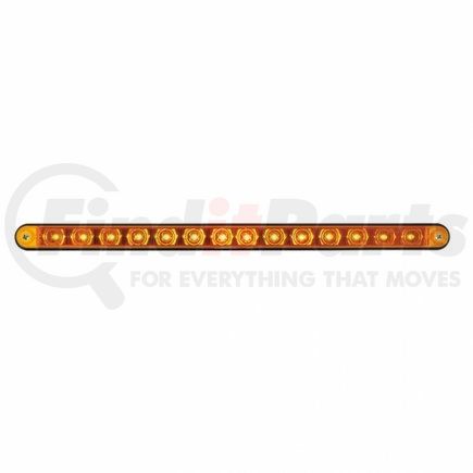 United Pacific 36484 14 LED 12" Light Bar w/ Black Housing - Amber LED/Amber Lens