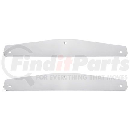 United Pacific 10416P 4" X 24" Chrome Standard Bottom Mud Flap Plate - Bolt Thru