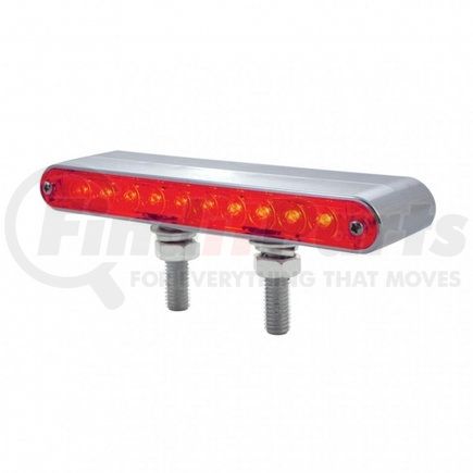 United Pacific 37630 10 LED 6.5" Double Face Light Bar - Amber & Red LED/Amber & Red Lens