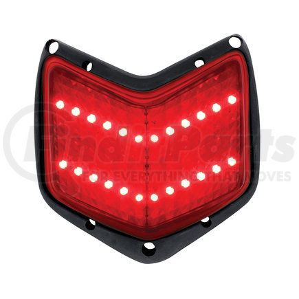 United Pacific FTL4014LED LED Tail Light with Black Housing and SS Rim For 1940 Ford Car