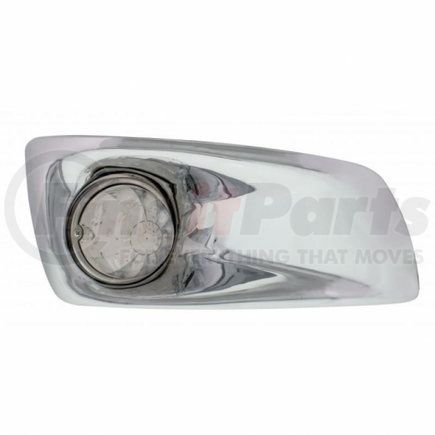 United Pacific 42733 Bumper Light Bezel w/ 17 LED Watermelon Light For 2007- 17 KW T660- Passenger - Amber LED/ Clear Lens