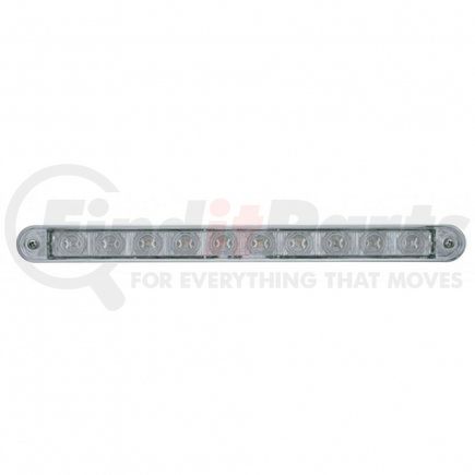 United Pacific 39309 10 LED 9" Stop, Turn and Tail Light Bar with Bezel - Red LED/Clear Lens