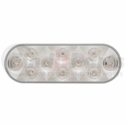 United Pacific 36773B 10 LED 6" Oval Utility Light - White LED/Clear Lens