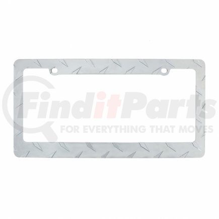 United Pacific 50135 Chrome Diamond Plate License Plate Frame