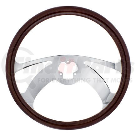 United Pacific 88107 18" Wood Steering Wheel - Scorpion