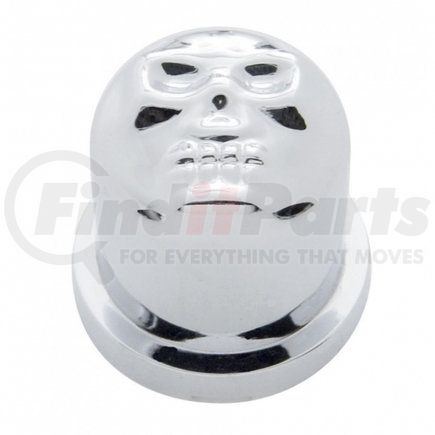 United Pacific 10576B 5/8" X 1 1/4" Chrome Plastic Skull Nut Cover, Push-On Style