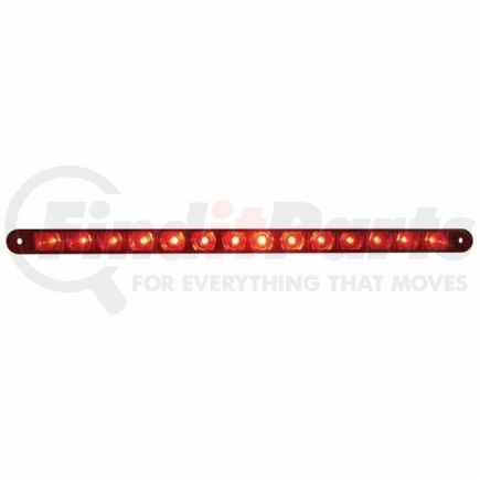 United Pacific 37897B 14 LED 12" Sequential Light Bar Only - Red LED/Red Lens