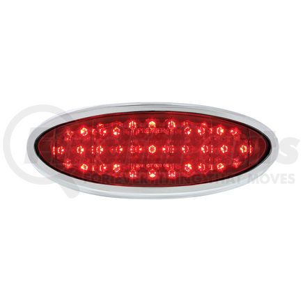 United Pacific FTL4950LED-AS 33 LED Tail Light Assembly with Chrome Bezel For 1949-50 Ford Car