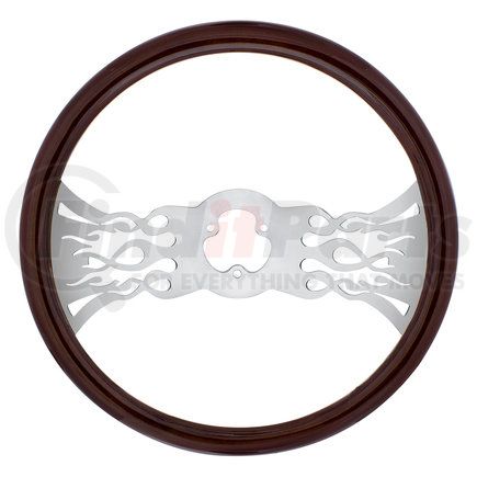 United Pacific 88104 18" Wood Steering Wheel - Inferno