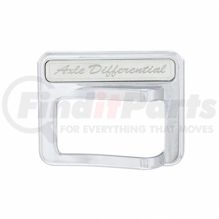 United Pacific 41763 2014+ Peterbilt Chrome Rocker Switch Cover - Axle Differential