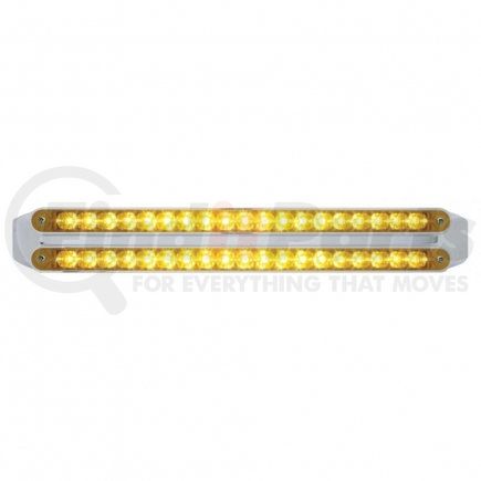 United Pacific 37678 Dual 19 LED 12" Reflector Turn Signal Light Bars - Amber LED/Amber Lens