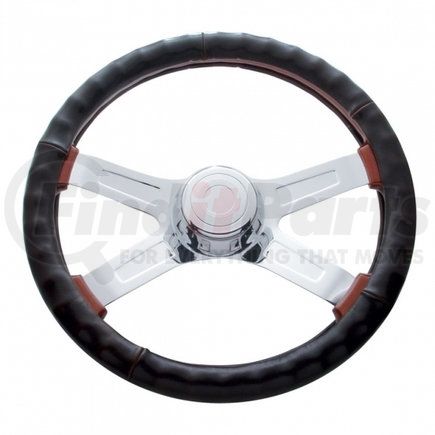 United Pacific 70111 18" Steering Wheel Cover - Black