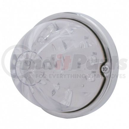 United Pacific 39785 17 LED Dual Function Watermelon Flush Mount Kit w/ Low Profile Bezel - Red LED/Clear Lens