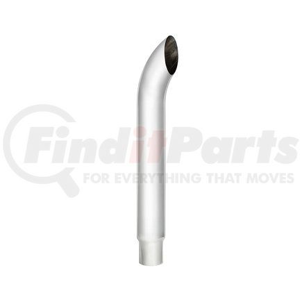 United Pacific C3-65-036 6" Curved Reduce To 5" O.D. Bottom Exhaust - 36" L