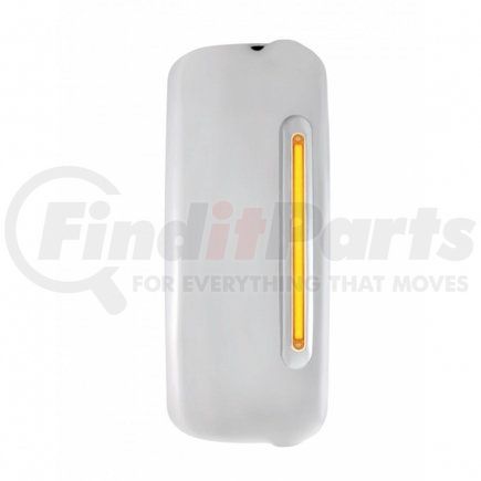 United Pacific 42399 Mirror Cover w/ 24 Amber LED 12" "GLO" Light For 2005+ Freightliner Century & Columbia- Passenger - Amber Lens
