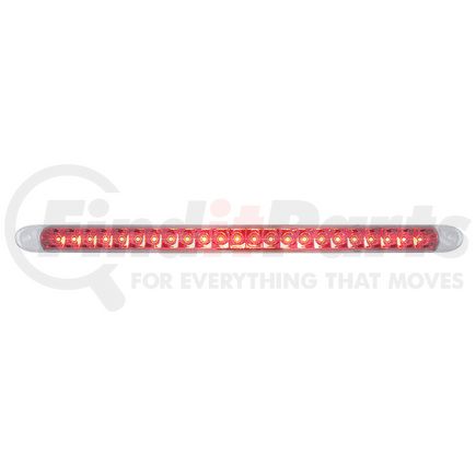 United Pacific 37092 23 SMD LED 17.25" Reflector Stop, Turn & Tail Light Bar Only - Red LED/Clear Lens