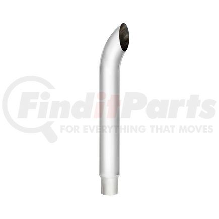 United Pacific C3-65-048 6" Curved Reduce To 5" O.D. Bottom Exhaust - 48" L