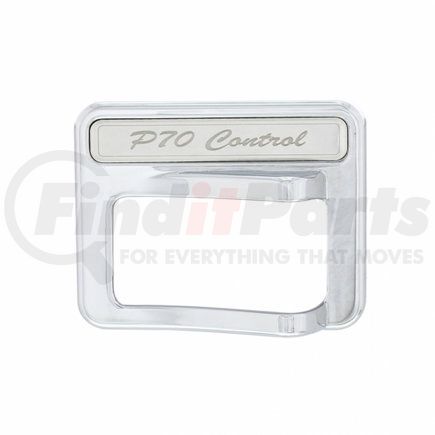 United Pacific 41766 2014+ Peterbilt Chrome Rocker Switch Cover - PTO Control