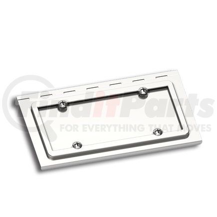 United Pacific 29136 Stainless Single License Plate / Swing Plate for Peterbilt and Kenworth Models