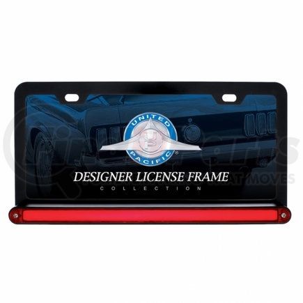 United Pacific 36481 Black License Plate Frame with 24 LED 12" GLO Light Bar