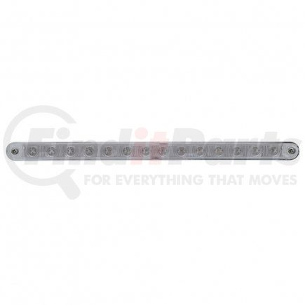 United Pacific 39608 14 LED 12" Turn Signal Light Bar w/ Bezel - Amber LED/Clear Lens