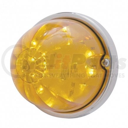 United Pacific 39782 17 LED Dual Function Watermelon Flush Mount Kit w/ Low Profile Bezel - Amber LED/Amber Lens