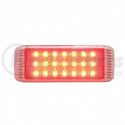 United Pacific FTL414103 21 LED Tail Light With Chrome Bezel And Flush Mounting Pad For 1941 Ford Car