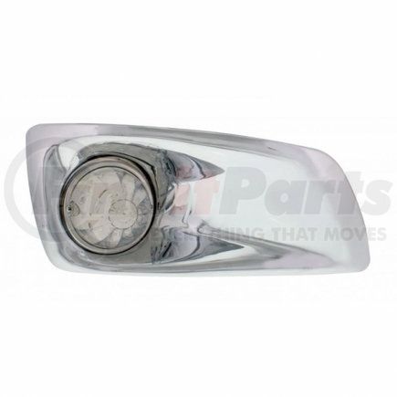 United Pacific 42739 Bumper Light Bezel w/ 17 Amber LED Hi/Lo Watermelon Light For 2007- 17 KW T660- Passenger - Clear Lens