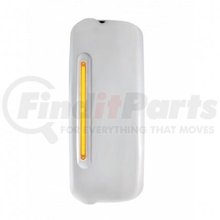 United Pacific 42398 Mirror Cover w/ 24 Amber LED 12" "GLO" Light For 2005+ Freightliner Century & Columbia- Driver - Amber Lens