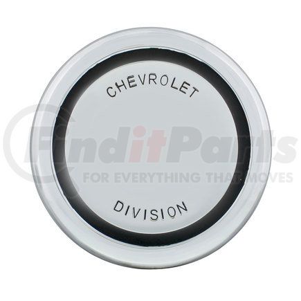 United Pacific C676851 Chrome Horn Button Cap with Chevrolet Division Markings For 1967-68 Chevy Truck