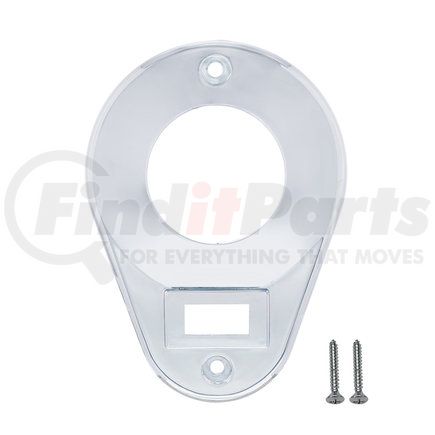 United Pacific 40985 Chrome Teardrop Dome/Map Light Cover For Kenworth Trucks