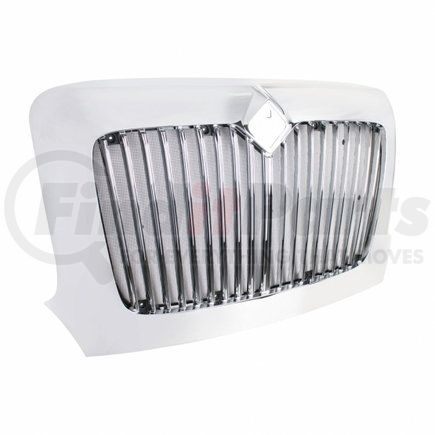 United Pacific 21312 2002+ International Transtar Chrome Grille with Bug Screen