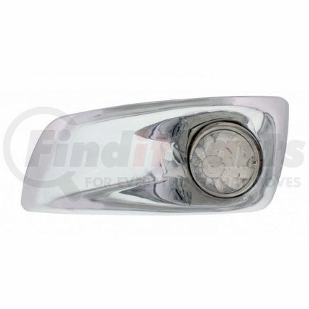 United Pacific 42707 Bumper Light Bezel w/ 17 Amber LED Dual Function Watermelon Light For 2007- 17 KW T660- Driver - Clear Lens