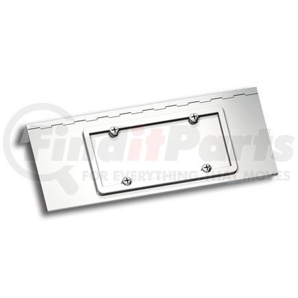 United Pacific 29132 Stainless Single License Plate / Swing Plate for 2008-15 PB 388 and 2008-2020 389