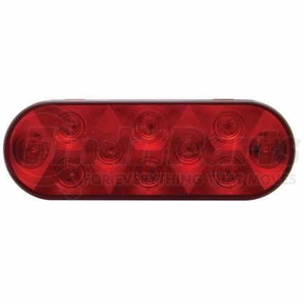 United Pacific 36771B 10 LED Oval Stop, Turn & Tail Light - Red LED/Red Lens