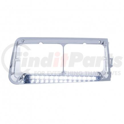 United Pacific 32587 14 LED Freightliner FLD Headlight Bezel (Passenger) - White LED/Clear Lens